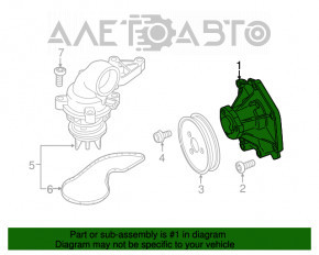 Помпа водяная Audi Q7 4L 10-15