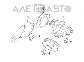 Помпа водяная Audi Q5 8R 09-17 3.0T OEM