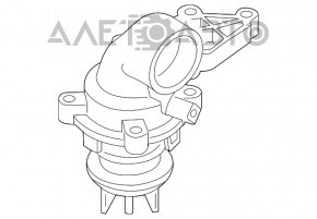 Corpul termostatului Audi Q7 4L 10-15, nou, original OEM