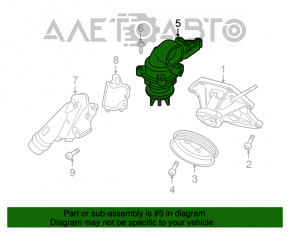 Corpul termostatului Audi Q7 4L 10-15