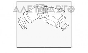 Tubul de admisie Audi Q5 8R 13-17 3.0 tfsi pe colector