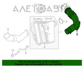 Воздуховод Audi Q7 4L 10-15