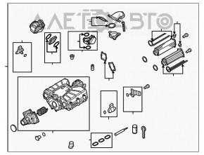 Compresorul asamblat Audi Q5 8R 13-17 3.0 tfsi cu clapeta de accelerație și intercoolere 92k