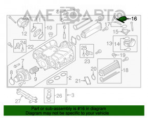 Патрубок на заслонку Audi Q5 8R 13-17 3.0 tfsi