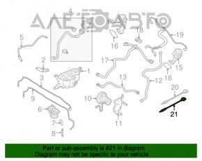 Sonda lambda stânga a doua pentru Audi Q5 8R 13-17 3.0 tfsi