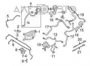 Sonda lambda stânga a doua pentru Audi Q5 8R 13-17 3.0 tfsi