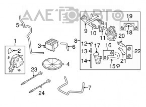 Supapa de purjare a vaporilor de combustibil VW Beetle 12-19 2.5 nou original OEM