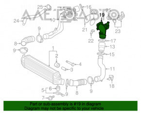 Дроссельная заслонка Audi Q5 8R 09-17 2.0T