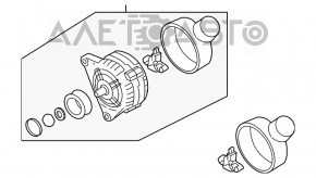 Generator VW Passat b7 12-15 USA 3.6 nou OEM original