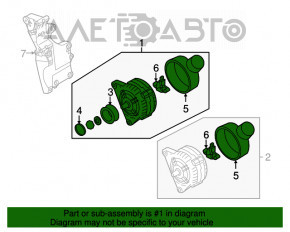 Генератор VW Passat b7 12-15 USA 3.6