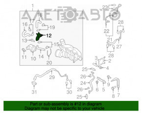 Клапан давления наддува VW Tiguan 09-17 2.0 OEM