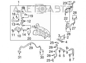 Клапан давления наддува VW Tiguan 09-17 2.0 OEM