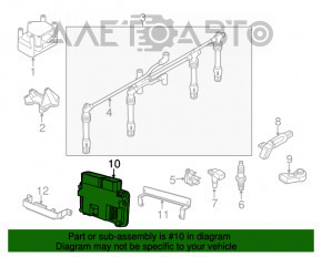 Blocul ECU al calculatorului motorului VW Jetta 11-14 SUA 2.0 manuală