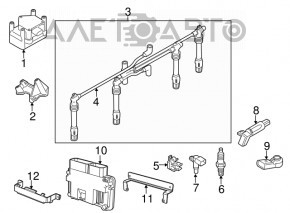 Blocul ECU al calculatorului motorului VW Jetta 11-14 SUA 2.0 manuală