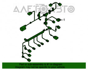 Cablu de motor VW Jetta 11-14 SUA 2.0