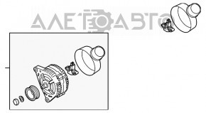 Generatorul Audi A4 B8 13-16 restilizat 2.0T