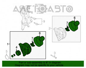 Generatorul Audi A4 B8 13-16 restilizat 2.0T