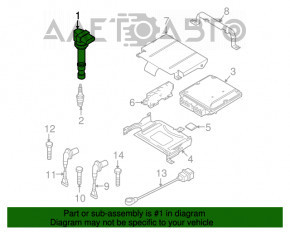 Bobina de aprindere VW Tiguan 09-17 tip 1