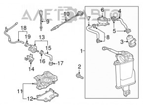 Supapă de ventilație a rezervorului de combustibil VW Atlas 18- 2.0T