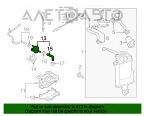 Supapă de evacuare a combustibilului Audi A3 8V 15-20