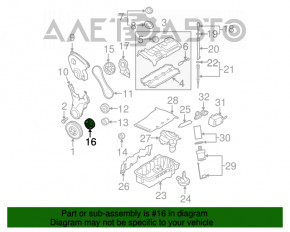 Pinionul arborelui cotit VW Tiguan 09-17 2.0 TSi nou OEM original