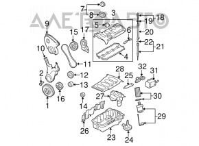 Pinionul arborelui cotit VW Tiguan 09-17 2.0 TSi nou OEM original