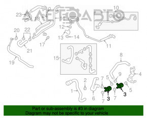 Pompă de apă suplimentară pentru răcire Audi A4 B9 17-