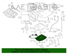 Palet de ulei VW Tiguan 09-17 2.0 TSi lovit în colț.