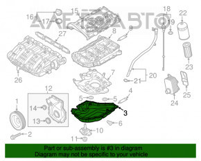 Palet de ulei VW Passat b7 12-15 SUA 1.8T