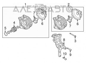 Generatorul Audi A3 8V 15-20 BOSCH