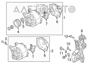 Corpul filtrului de ulei VW Tiguan 09-17 fără răcitor