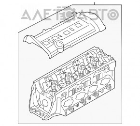 Capacul blocului cilindric complet asamblat Audi A4 B9 17- 2.0T