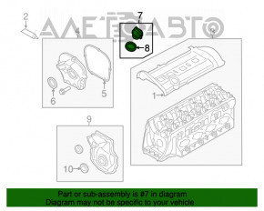 Capacul gurii de umplere a uleiului pentru VW Passat b7 12-15 USA 1.8 nou, neoriginal VIKA.