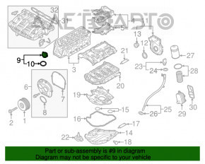 Крышка маслозаливной горловины Audi A4 B9 17- 2.0T новый неоригинал VIKA