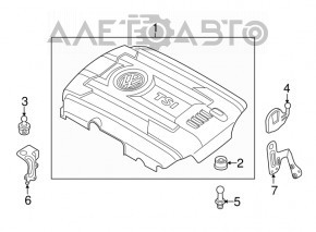 Capacul motorului VW Atlas 18- 2.0T