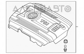 Capacul motorului VW Passat b7 12-15 SUA 1.8T