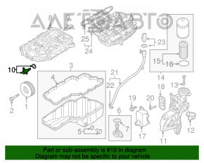 Regulatorul de presiune a uleiului VW Tiguan 18-2,0T