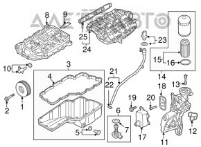 Regulator de presiune ulei Audi A4 B9 17- 2.0T nou original OEM