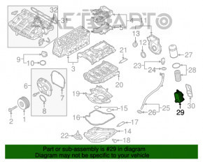 Масляный охладитель двигателя VW Jetta 11-18 USA 1.8T