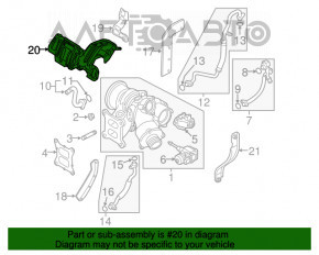 Protecția colectorului VW Atlas 18- 2.0T