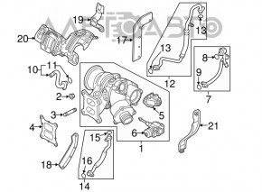 Protecția colectorului VW Atlas 18- 2.0T