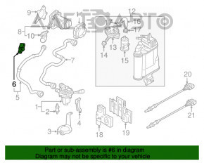 Senzor de presiune pentru harta Audi A3 8V 15-20 pe conducta