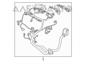 Cablu subcapot cu bloc de siguranțe VW Tiguan 18-