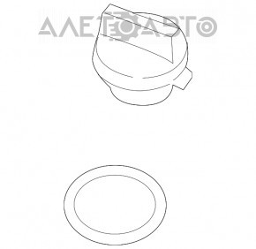 Capacul gâtului de umplere a uleiului Audi A4 B9 17- 2.0T nou OEM original