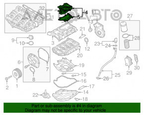 Separatoare de ulei Audi A4 B9 17- 2.0T nou OEM original