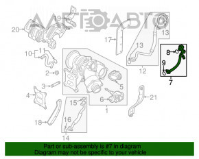 Tubul de răcire pentru VW Golf 15- 1.8T