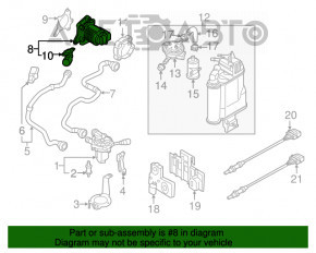 Клапан EGR Audi A3 8V 15-18 1.8T, 2.0T