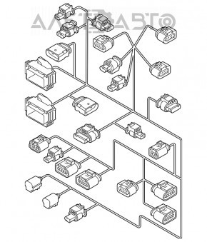 Проводка основная с подкапотным блоком предохранителей VW Passat b7 12-15 USA 1.8T