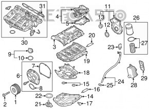 Головка блока цилиндров в сборе VW Atlas 18- 2.0T