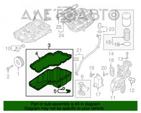 Поддон масляный Audi A4 B9 17- 2.0T